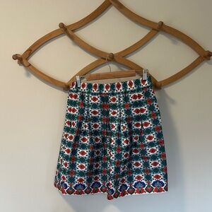 Boden Multicolor Geometric Print Skirt